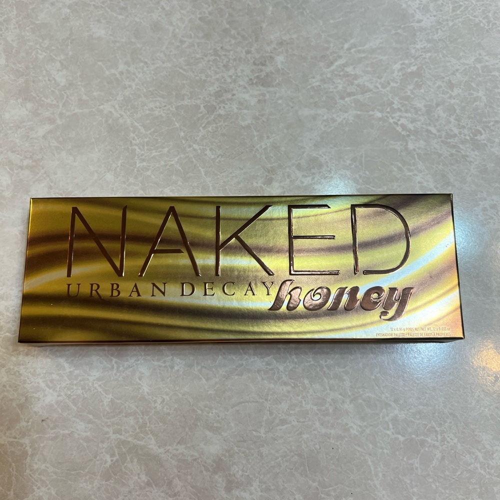 URBAN DECAY Naked Honey 12 Color Eyeshadow Palette with Double-Sided Brush NWT